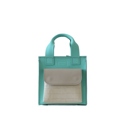 Handbag “Cumin” mini – mint/creamy