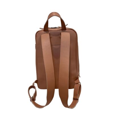 Backpack “Marjoram” – creamy/brown patterned