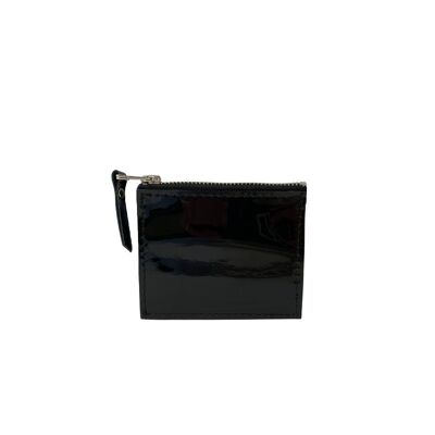Card/coin case “Thyme” – black lacquered