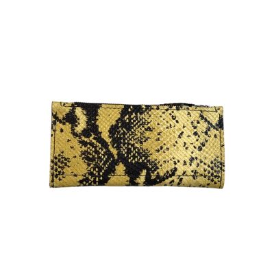 Wallet “Quickthorn” – yellow/black snake print