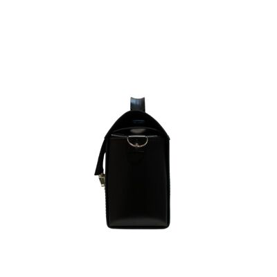 Handbag “Tarragon” with buckles – black
