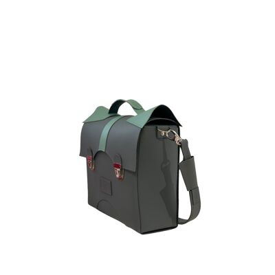 Handbag “Tarragon” square – grey/green