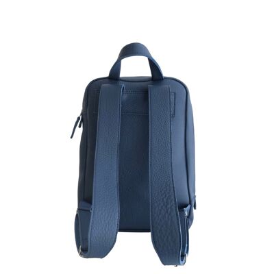 Backpack “Marjoram” – blue texturised