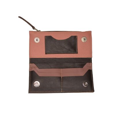 Wallet “Quickthorn” – pink/dark brown