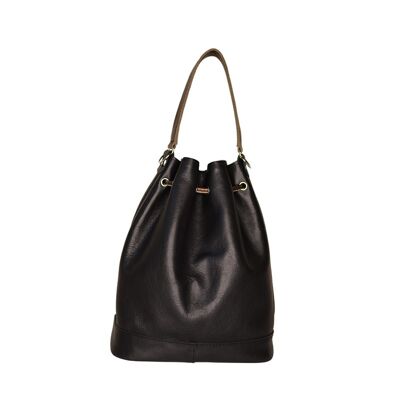 Handbag „Myrtle” small – black/bronze