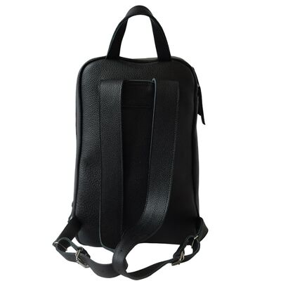 Backpack “Marjoram” for men – black texturised