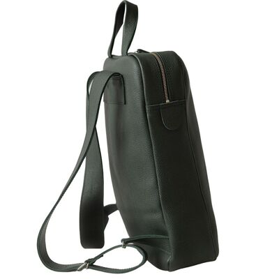 Backpack “Marjoram” for men – green texturised