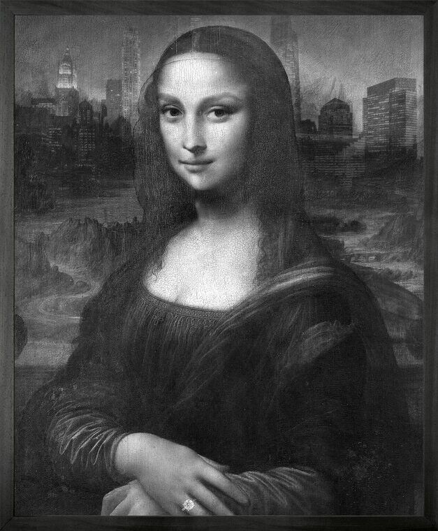 Tela stampata con cornice bellezza moderna - Mini