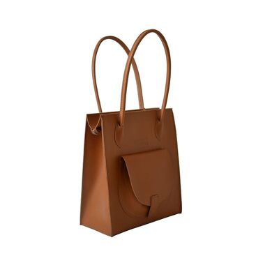 Handbag ”Almond” medium – brown
