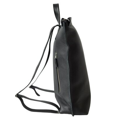 Backpack “Ginger” for men – black texturised