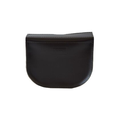 Mini bag “Notrele” – dark brown/brown reptile details