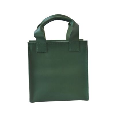 Handbag “Cumin” – green/green reptile pocket