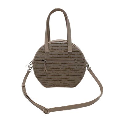 Handbag “Bergamot” – sandy reptile - Linen product bag