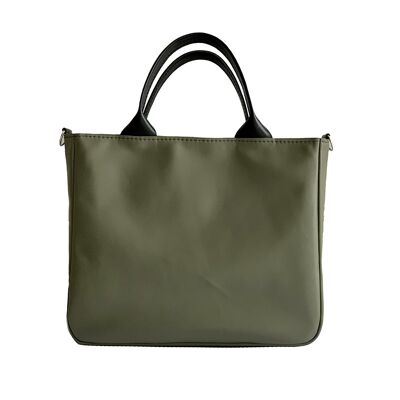 Handbag “Vanilla” – olive/black detail