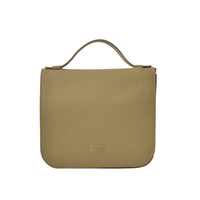 Handbag “Heath” – brown/cream/bronze