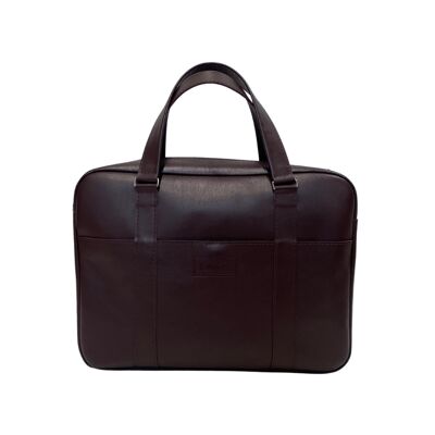 Handbag for men “Sage” – smooth dark brown