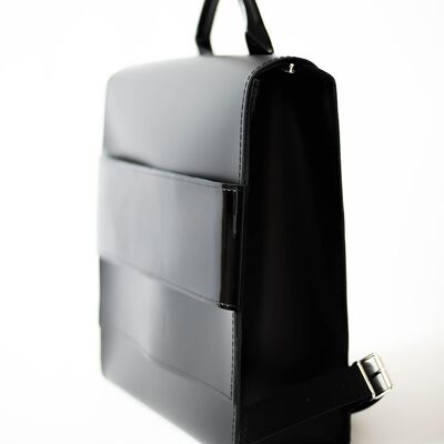 Backpack “Bilberry” – black/glossy black
