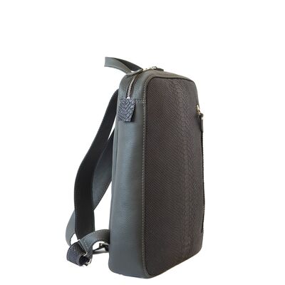 Unisex backpack “Marjoram” – grey/reptile grey