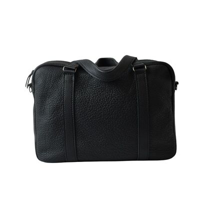 Handbag for men “Sage” – black texturized