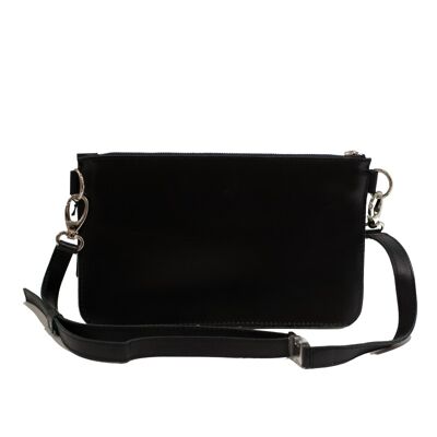 Mini bag “Marigold” – black reptile