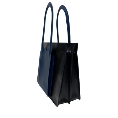 Handbag “Aronia” – black/ocean green