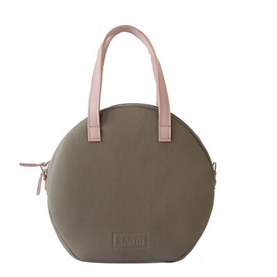 Handbag “Bergamot” – warm grey/pink