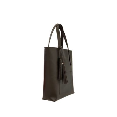 Tote bag “Mustard” – dark brown