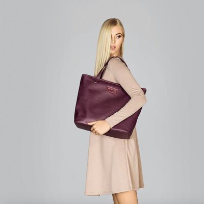 Handbag “Grapefruit” – dark violet