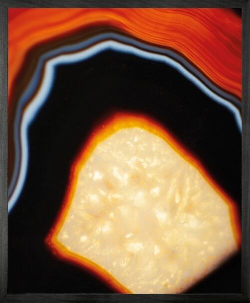Geode 7 Framed Printed canvas -Small