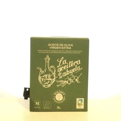 ORGANIC OLIVE OIL BAG IN BOX 3L