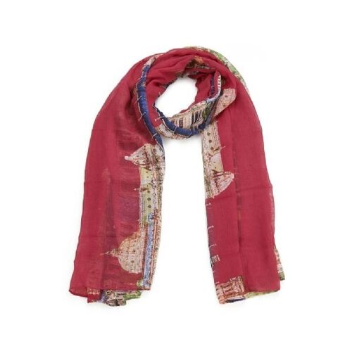 Foulard motif urbain d'Italie