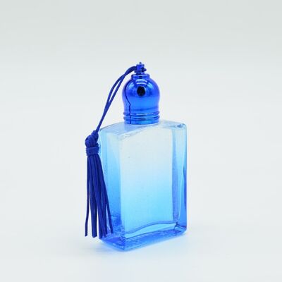 Botella transparente 15 mL vacía y recargable - Azul
