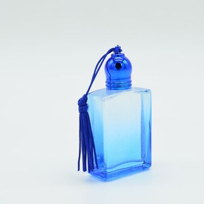 Transparent bottle 15 mL empty and refillable - Blue