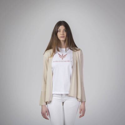 Cardigan con manica ampia - beige