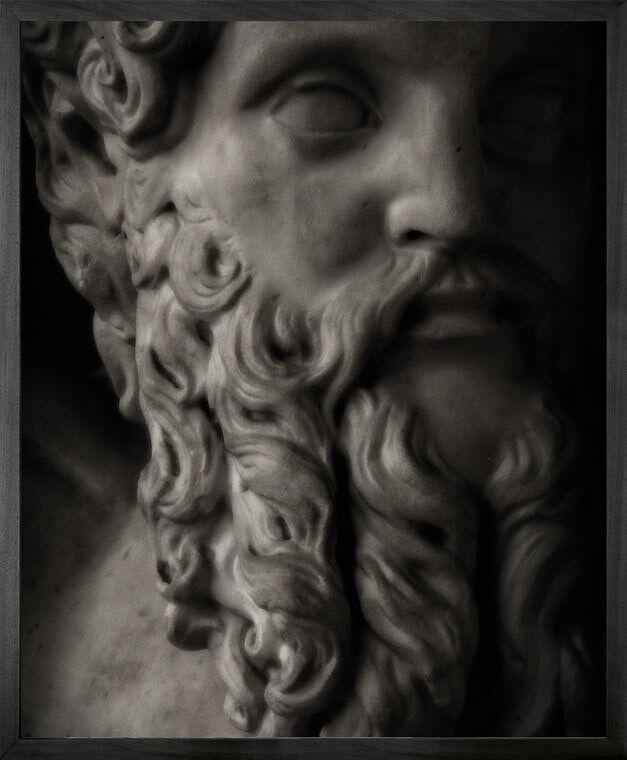 Tela stampata con cornice 10 statuaria -Large