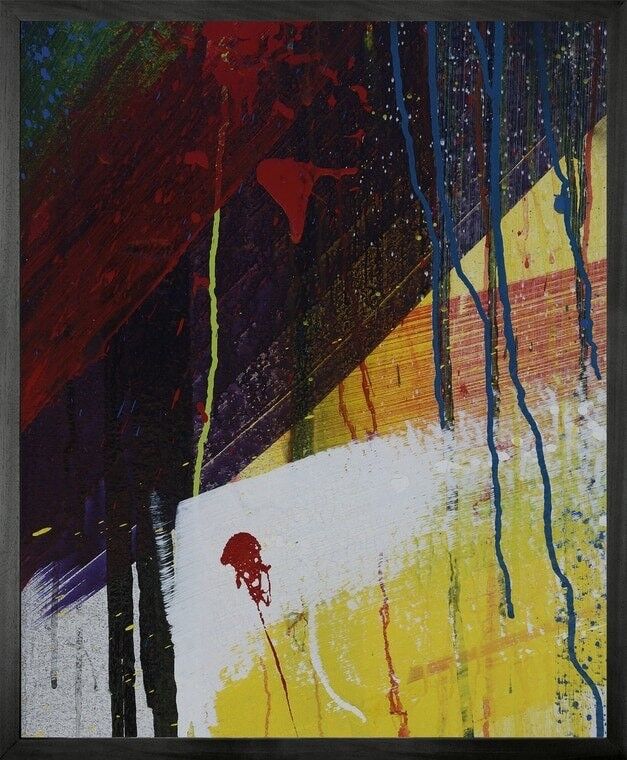 GRAFFITI 3 Tela stampata con cornice -Medium