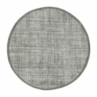 Set de table Lin rond gris foncé