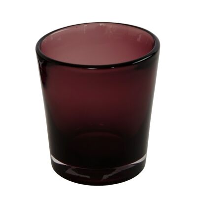 Tea light holder Yara purple