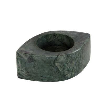 Tea light holder Marble Eye green