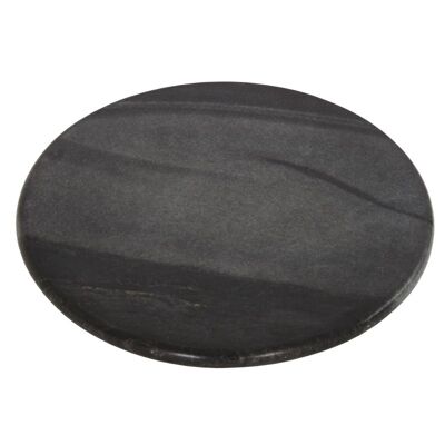 Planche à découper marbre rond noir Ø25cm
