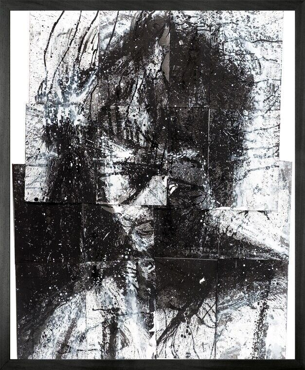 Head Of Mike 2 Framed Printed canvas -Medium