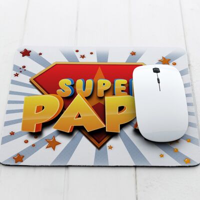 Super Papa Mauspad - Papa Geschenk, Vatertag