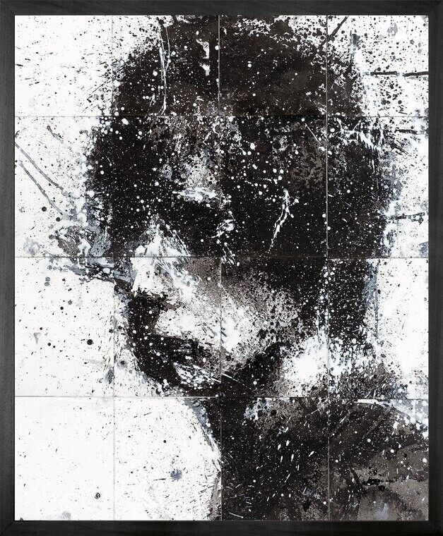 Head Of Mike 3 Framed Printed canvas -Large