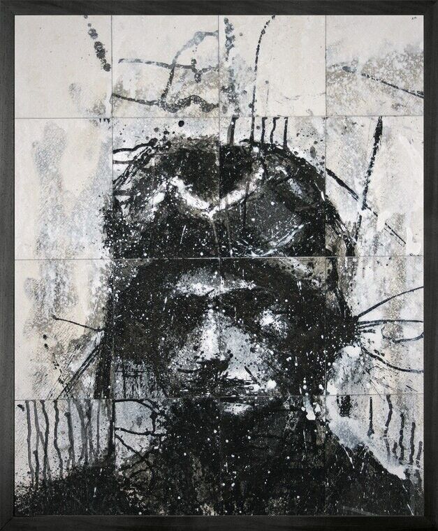 Testa di Mike 6(V2) Tela stampata con cornice -Medio