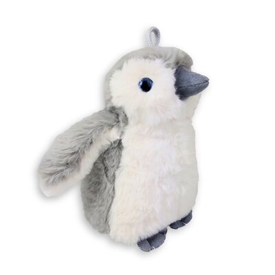 Pingüino bebé 18 cm gris/blanco