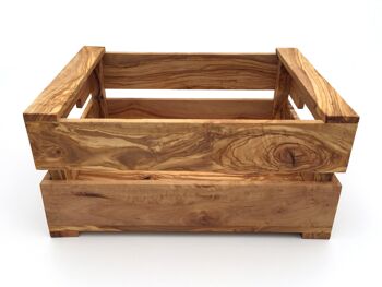 Boîte taille L rangement décor boîte en bois en bois d'olivier 3