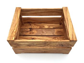 Boîte taille L rangement décor boîte en bois en bois d'olivier 4