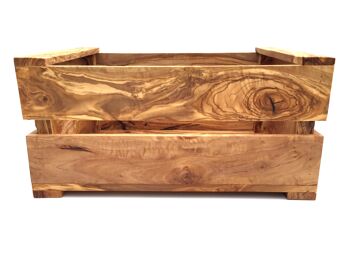 Boîte taille L rangement décor boîte en bois en bois d'olivier 6