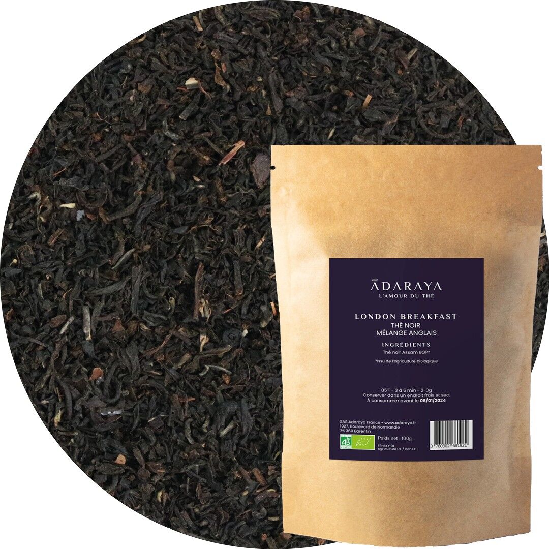 Té negro ecológico London Breakfast doypack 100g