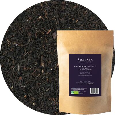 Organic black tea London Breakfast doypack 100g